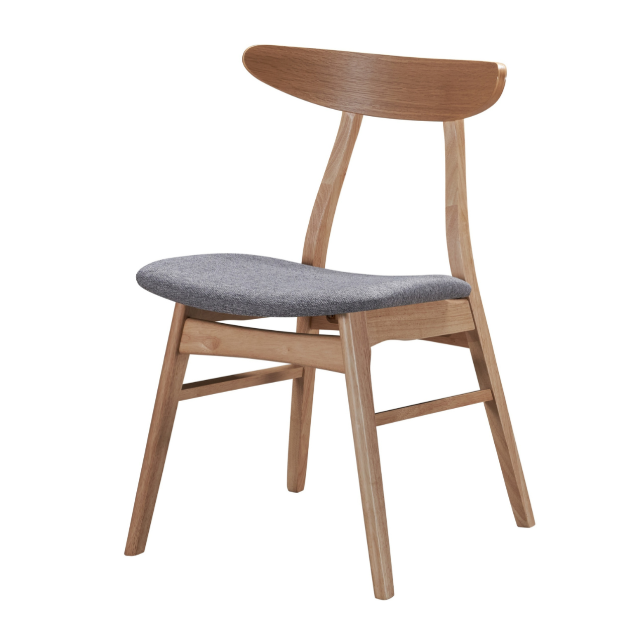 Krēsls Gudli 77/49/52 cm pelēks/ozols - N1 Home