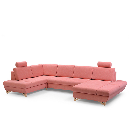 Dīvāns Avesa IV 344/82-100/166-199 cm rozā - N1 Home