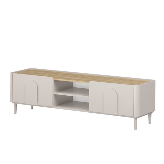 TV skapis Amil 170/48/48 cm kašmirs/eļļots ozols - N1 Home