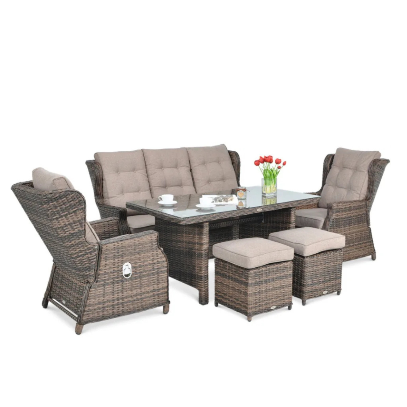 Dārza komplekts Balti Dins brūns - N1 Home