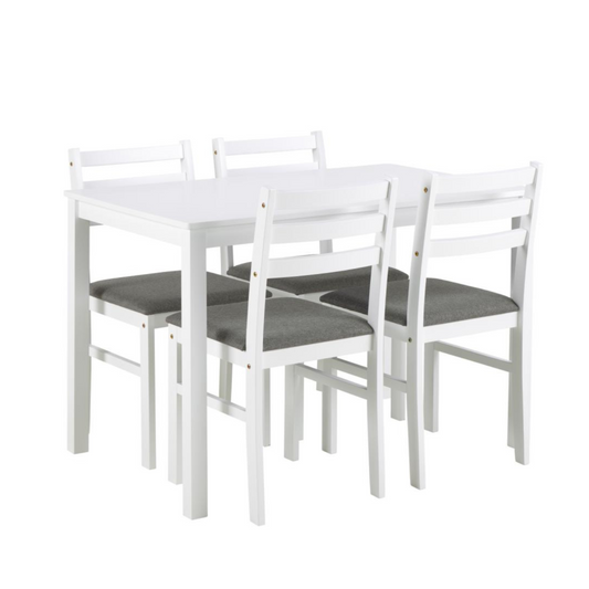 Galds un kresli Alica 110x70x74,5 cm balts - N1 Home