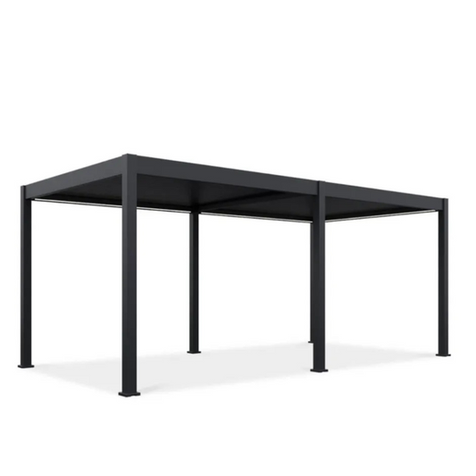 Bioklimatiskā terases pergola Elija AUTOMATIC 3x6 ar LED apgaismojumu 600/309/255 cm antracīts - N1 Home