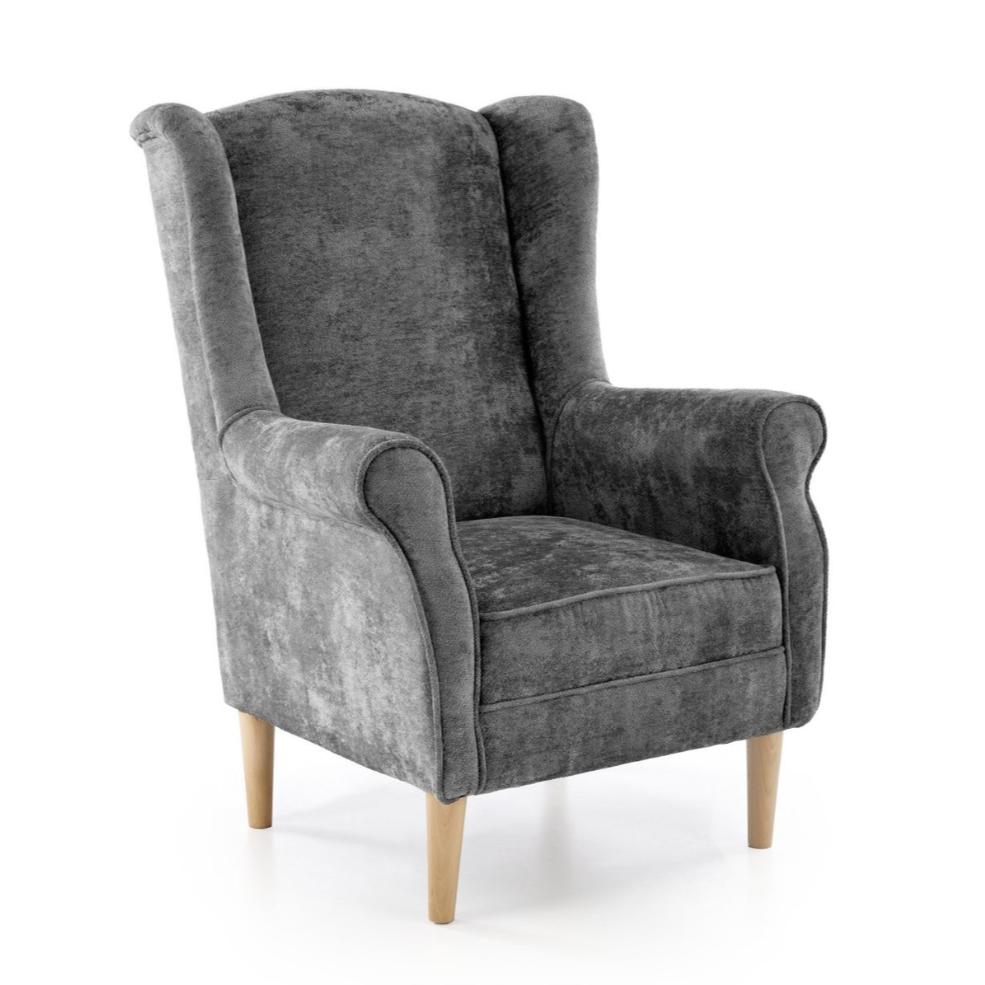 Krēsls Herme 80/80/110/46 cm pelēks - N1 Home