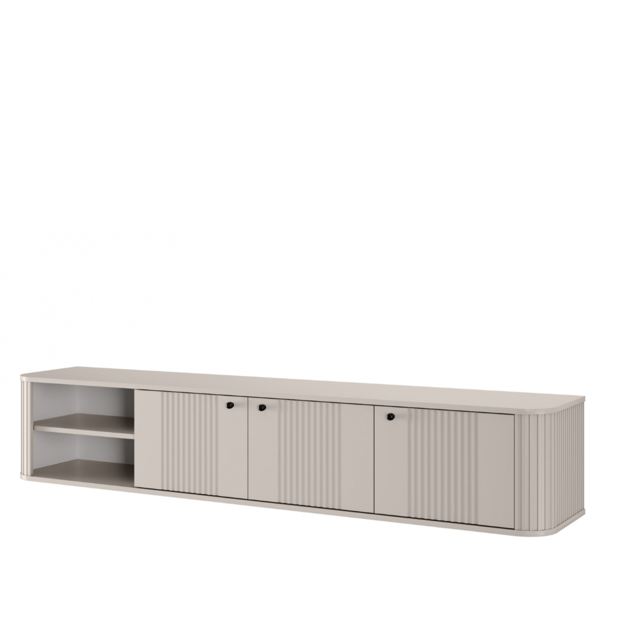 TV skapis Vespa  187/36/38 cm kašmirs/melns - N1 Home