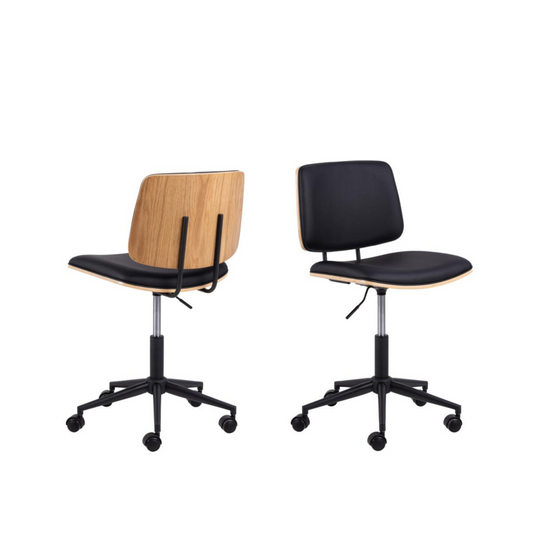 Krēsls Ow 48,5/54/91 cm melns/ozols - N1 Home