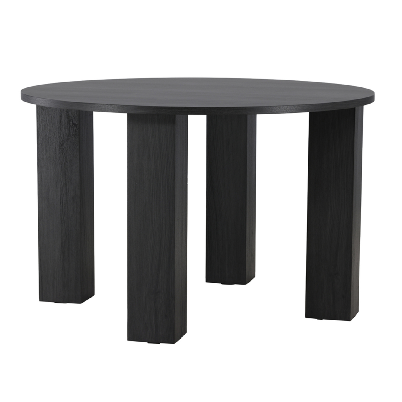 Galds Junas 120/120/75 cm melns