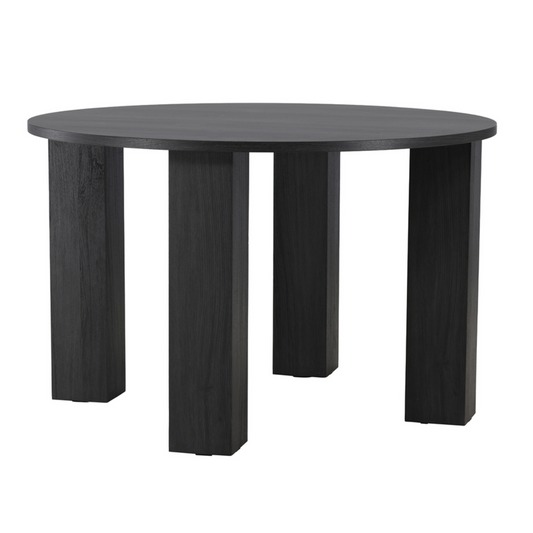 Galds Junas 120/120/75 cm melns