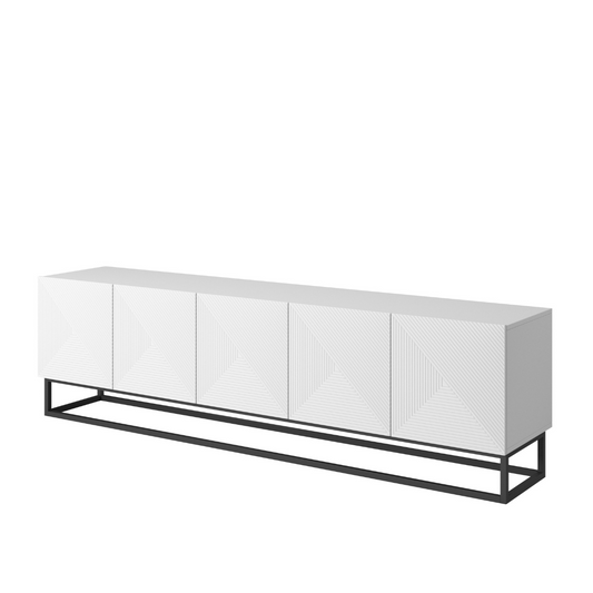 OSLO RTV kumode uz metāla kājām 200/56/40 balts - N1 Home