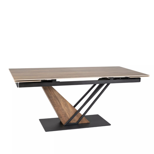 Galds Geno 160(180)-240/90/75 cm ozols/koka efekts - N1 Home