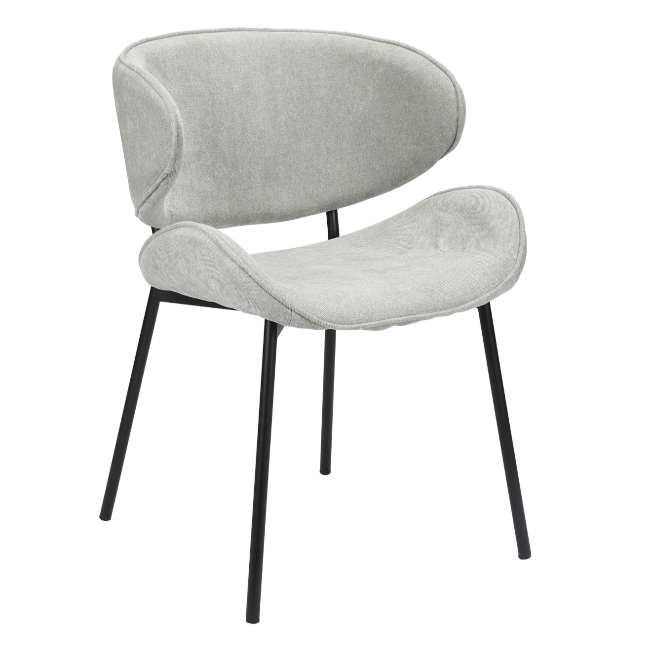 Krēsls Pretis 80/53/59 cm gaiši pelēks - N1 Home