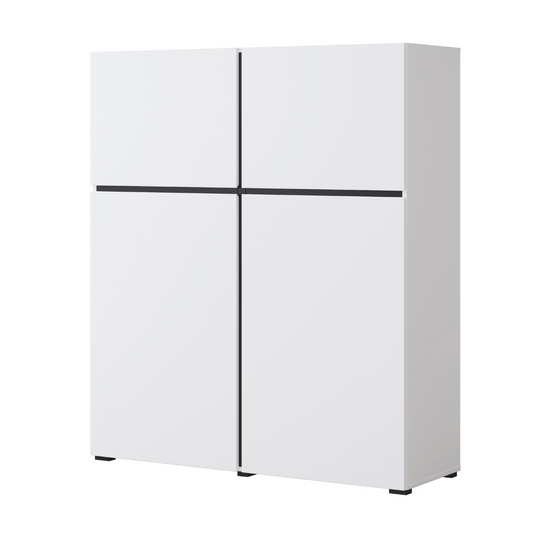 Kumode Kruzat 119/139/40 cm balts - N1 Home