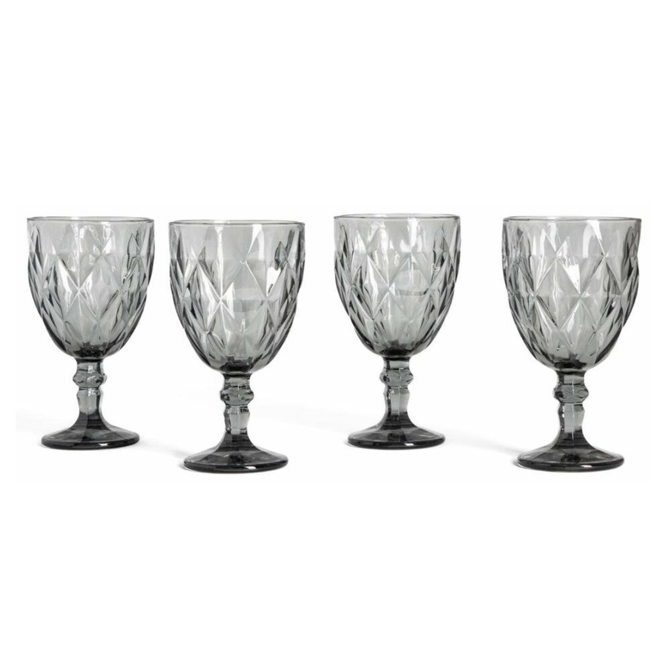 Vīna glāžu komplekts Luns 340 ml grafīts - N1 Home