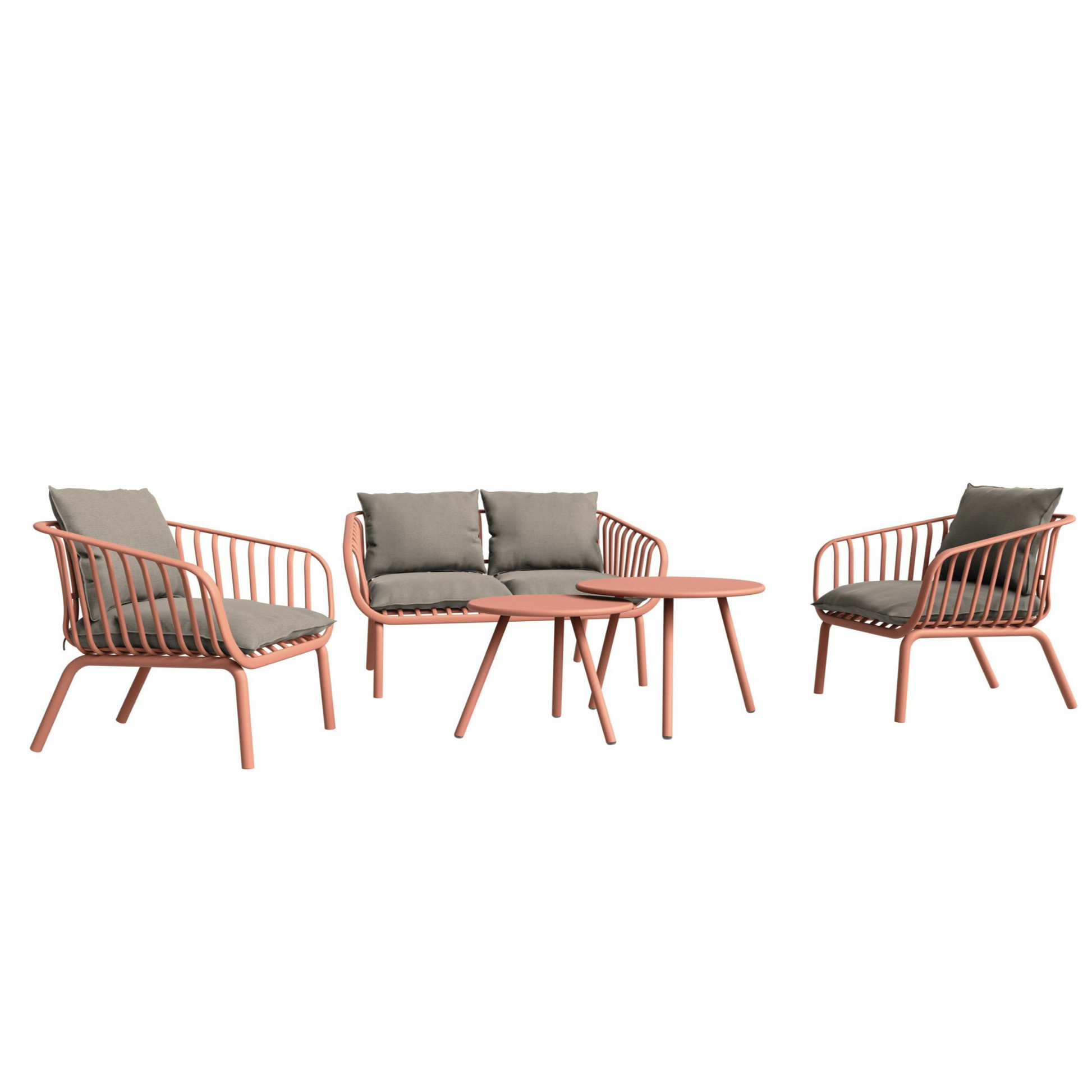 Dārza mēbeļu komplekts Bari sarkans - N1 Home