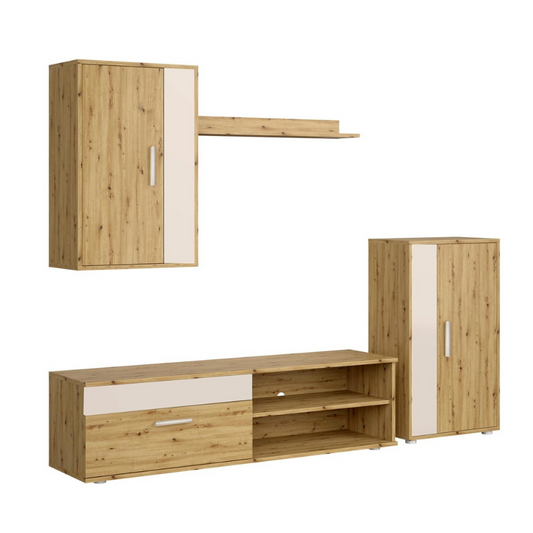 Mēbeļu komplekts Bensi 190 cm Artizan ozols/kašmirs