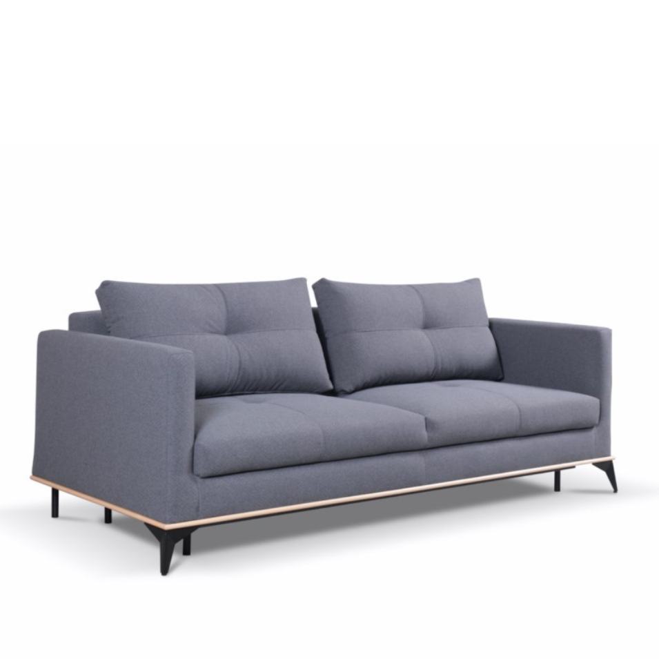 Dīvāns Boso 215/93/92 cm pelēks - N1 Home