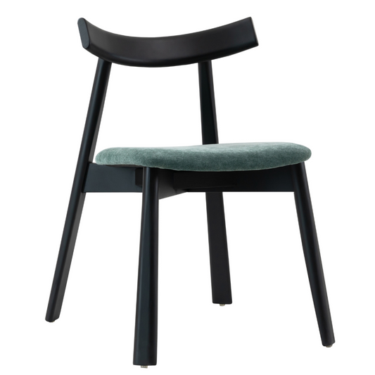 Krēsls Delis 79/48/59 cm tumši zaļs/melns - N1 Home