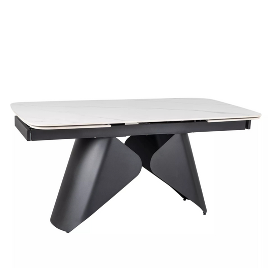 Galds Armon 75/90/160-240 cm melns/balts - N1 Home