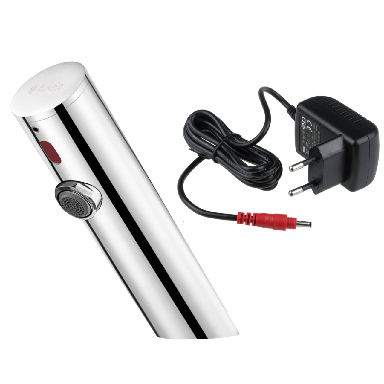 Izlietnes jaucējkrāns, bezkontakta, bez temperatūras regulēšanas - 230/6V Sense 205 mm pulēts tērauds - N1 Home