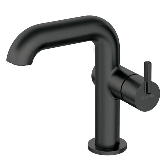 Izlietnes maisītājs ar taisnstūra snīpi Silia 170 mm nero - N1 Home