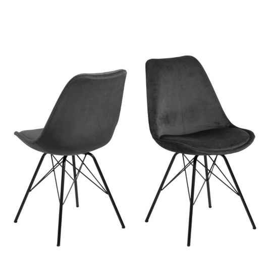 Krēsls Erkot 48/54/85 cm tumši pelēks - N1 Home