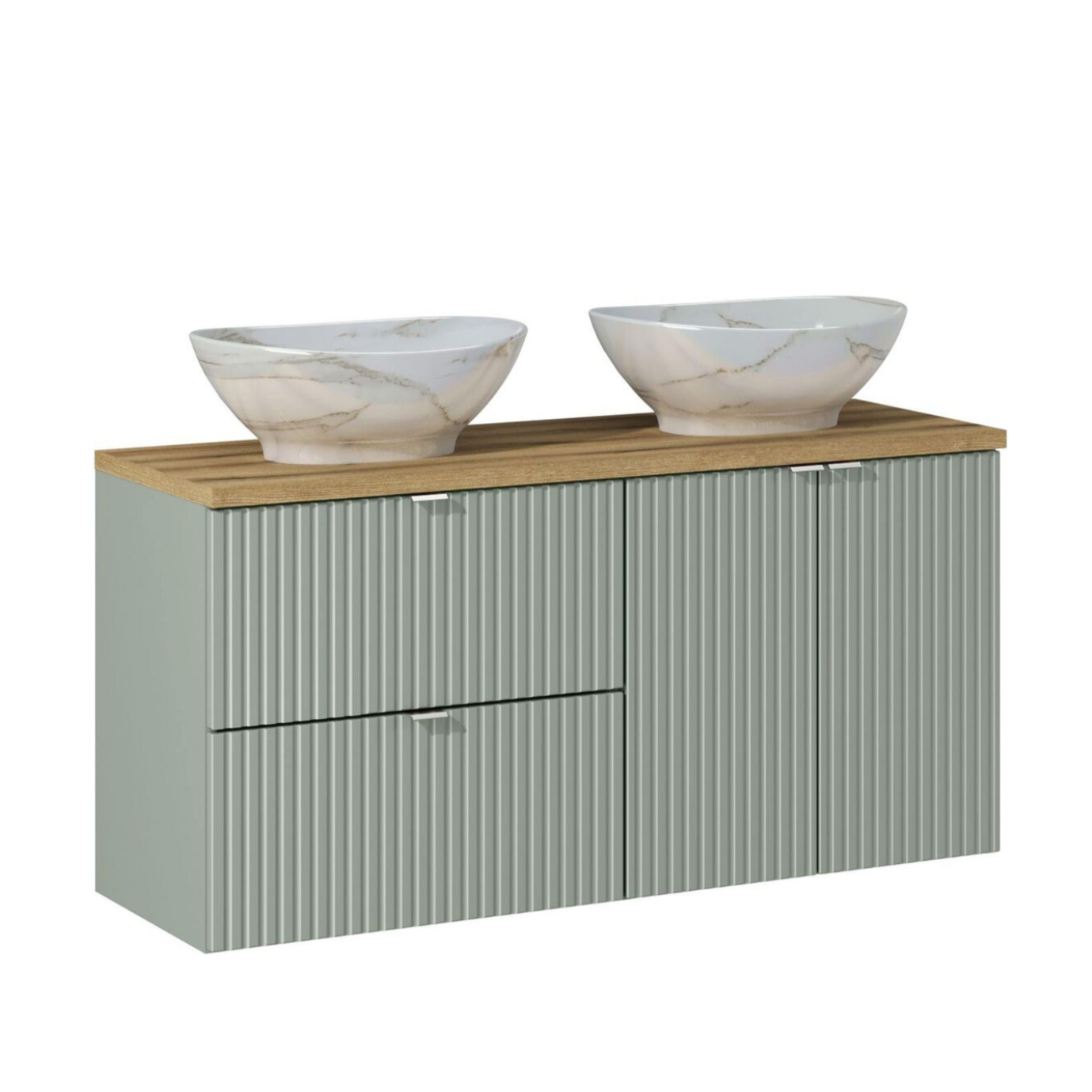 Vannas istabas mēbeļu komplekts Lina 120 cm jūras zaļš - N1 Home