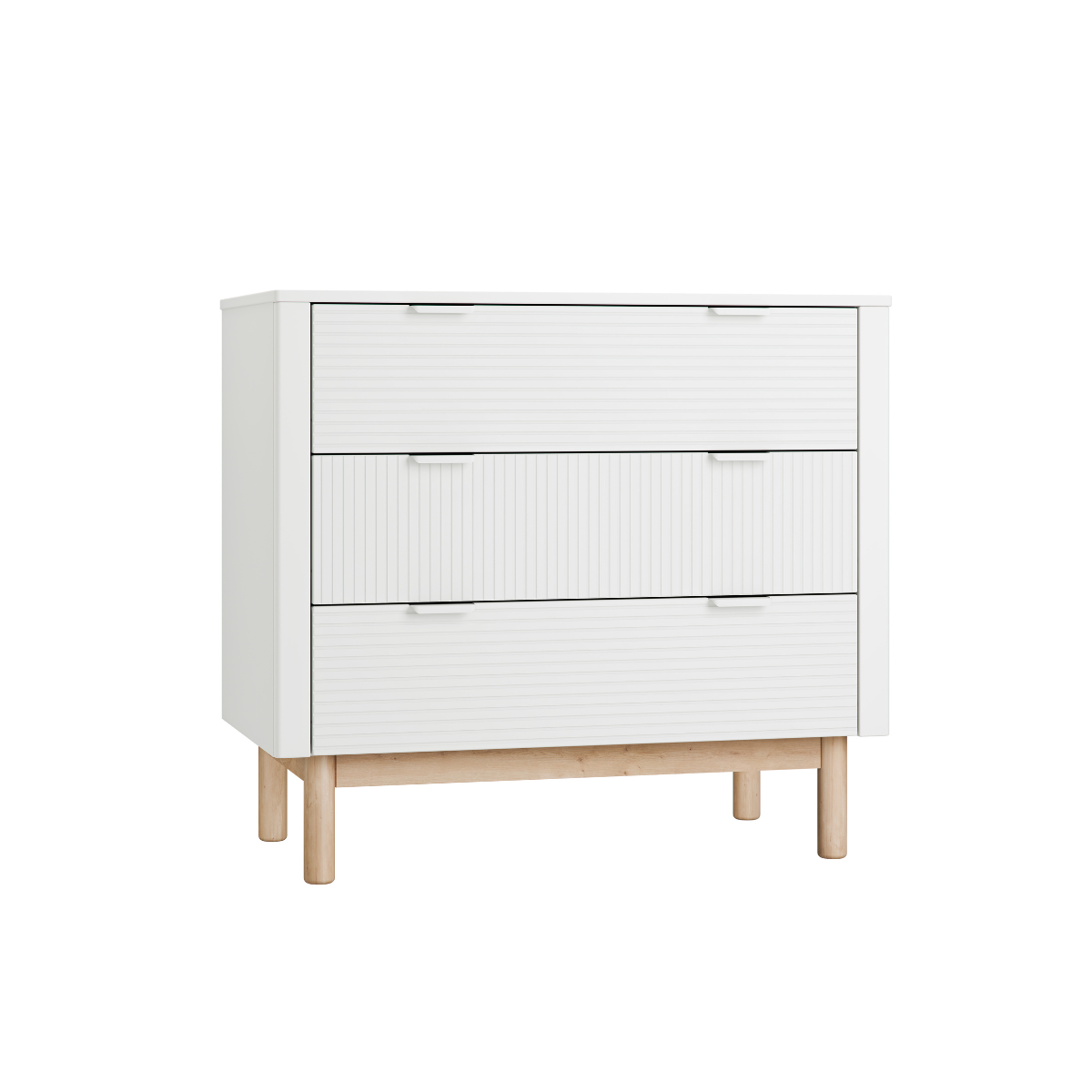 Kumode FOXY 90/100/52 cm balts - N1 Home