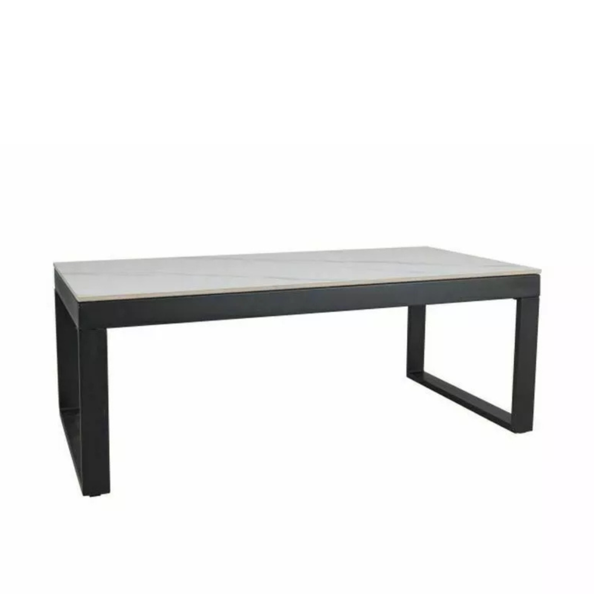 Kafijas galdiņš Pol 121/61/45 cm melns/balts - N1 Home