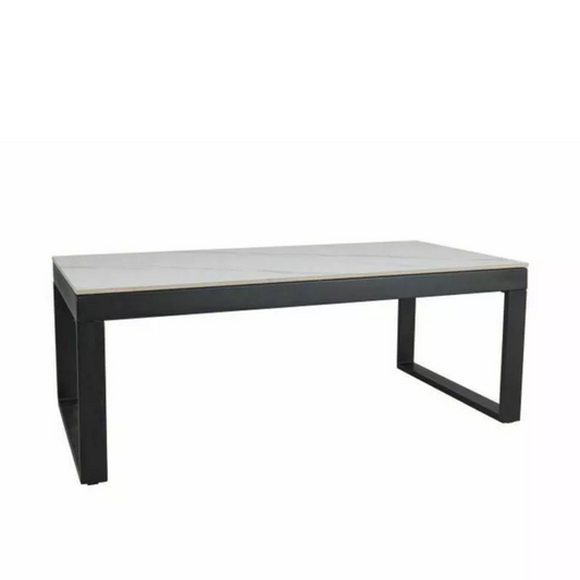 Kafijas galdiņš Pol 121/61/45 cm melns/balts - N1 Home