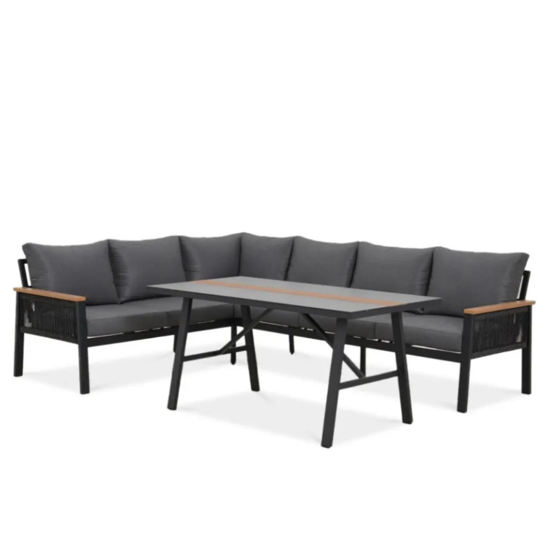 Dārza komplekts Askot 1 tumši pelēks - N1 Home