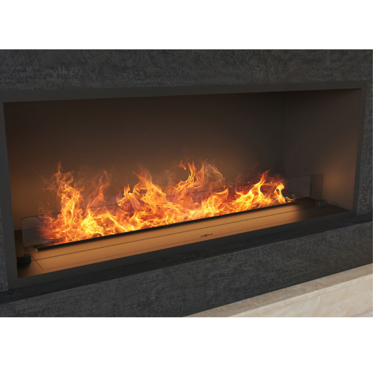 Elektriskais kamīns Invap Inside 120/45/40 cm melns - N1 Home