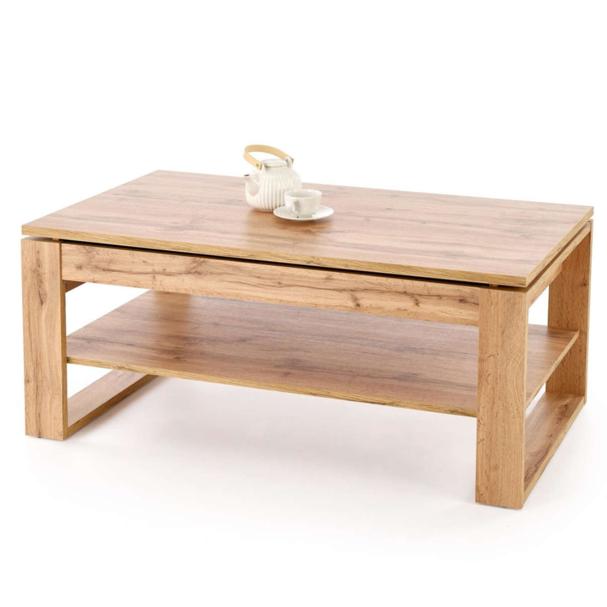 Kafijas galds Bets 114/65-92/50-72 cm amatnieciskais ozols - N1 Home