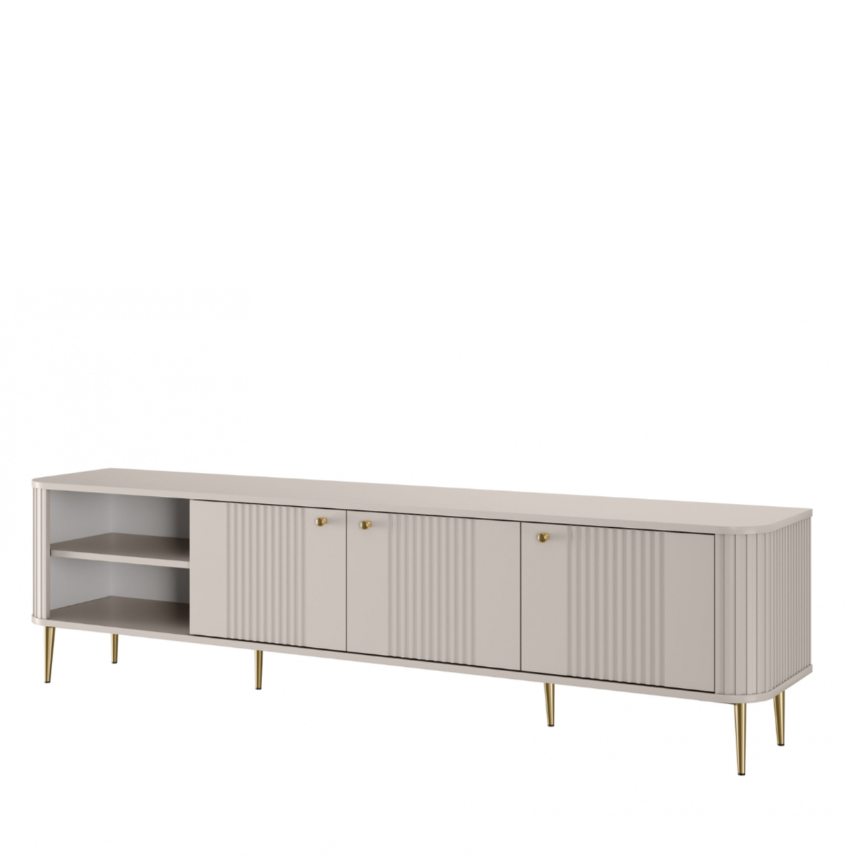 TV skapis Vespa  187/51/38 cm kašmirs/zelts - N1 Home