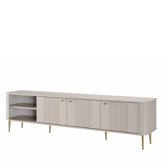 TV skapis Vespa  187/51/38 cm kašmirs/zelts - N1 Home