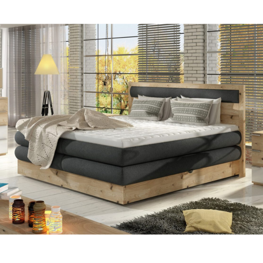 Gulta Dio 140/160/180 x200 cm pelēks - N1 Home