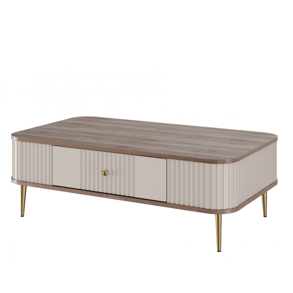 Kafijas galds  Vespa 103/35/60 cm kašmirs/rieksts/zelts - N1 Home