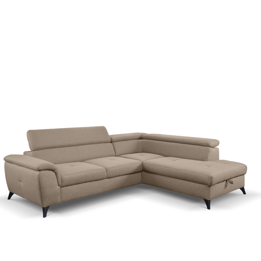 Dīvāns Alda 251/90/96 cm bēšs - N1 Home