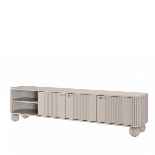 TV skapis Vespa  187/48/38 cm kašmirs/zelts - N1 Home