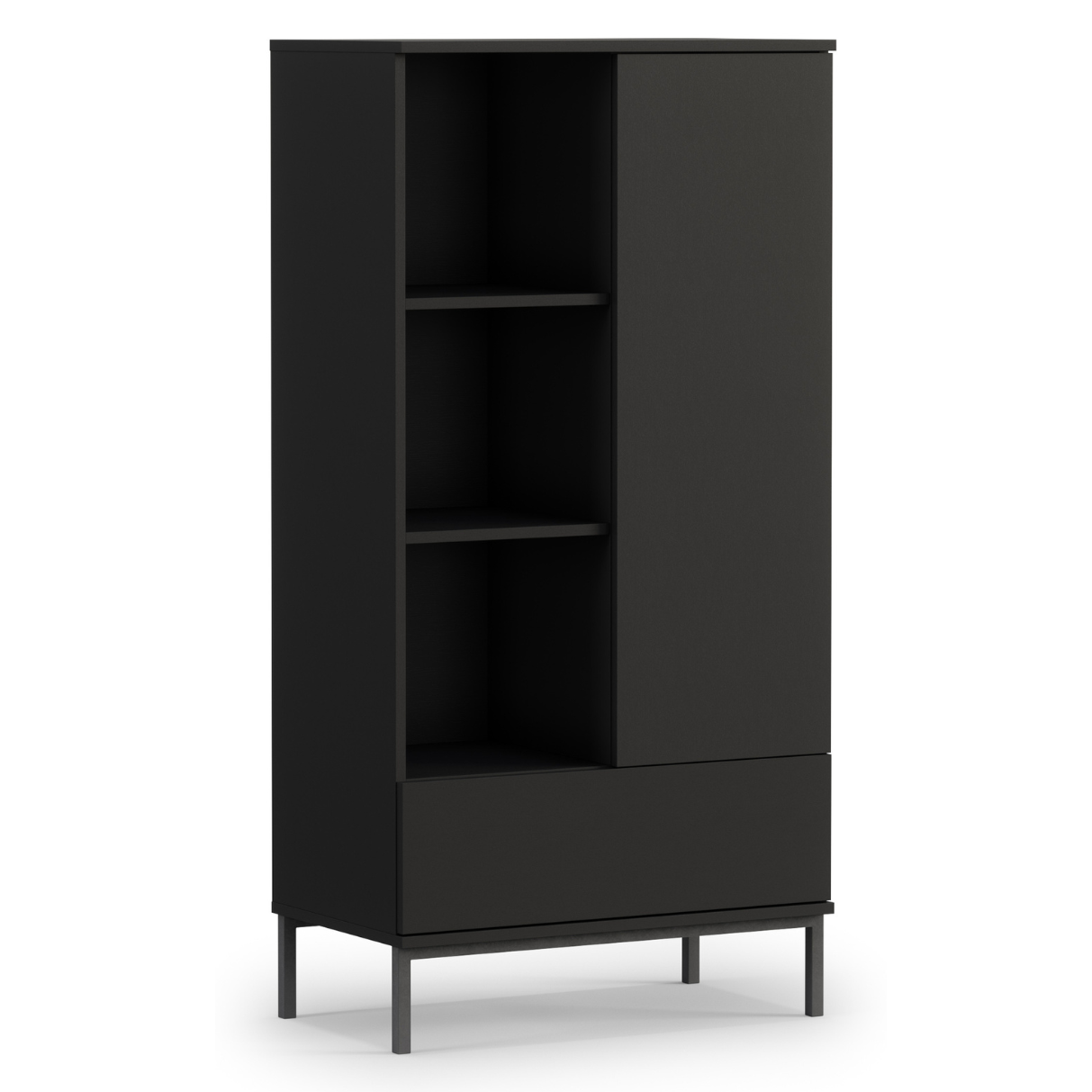 Skapis Polka 140/70/41 cm melns