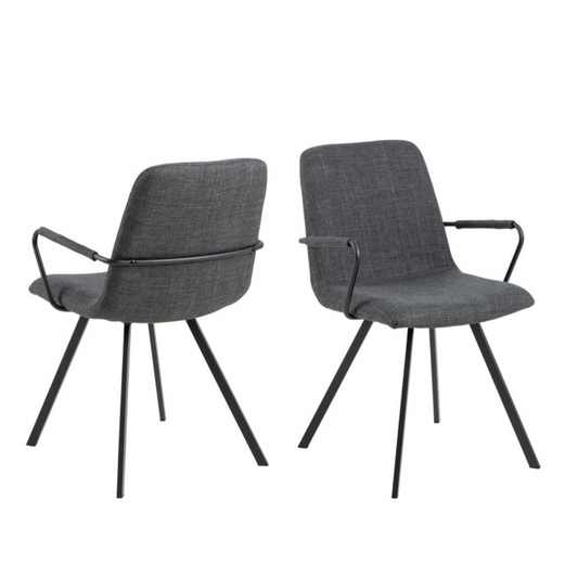 Krēsls Selin 55/50/85 cm tumši pelēks - N1 Home