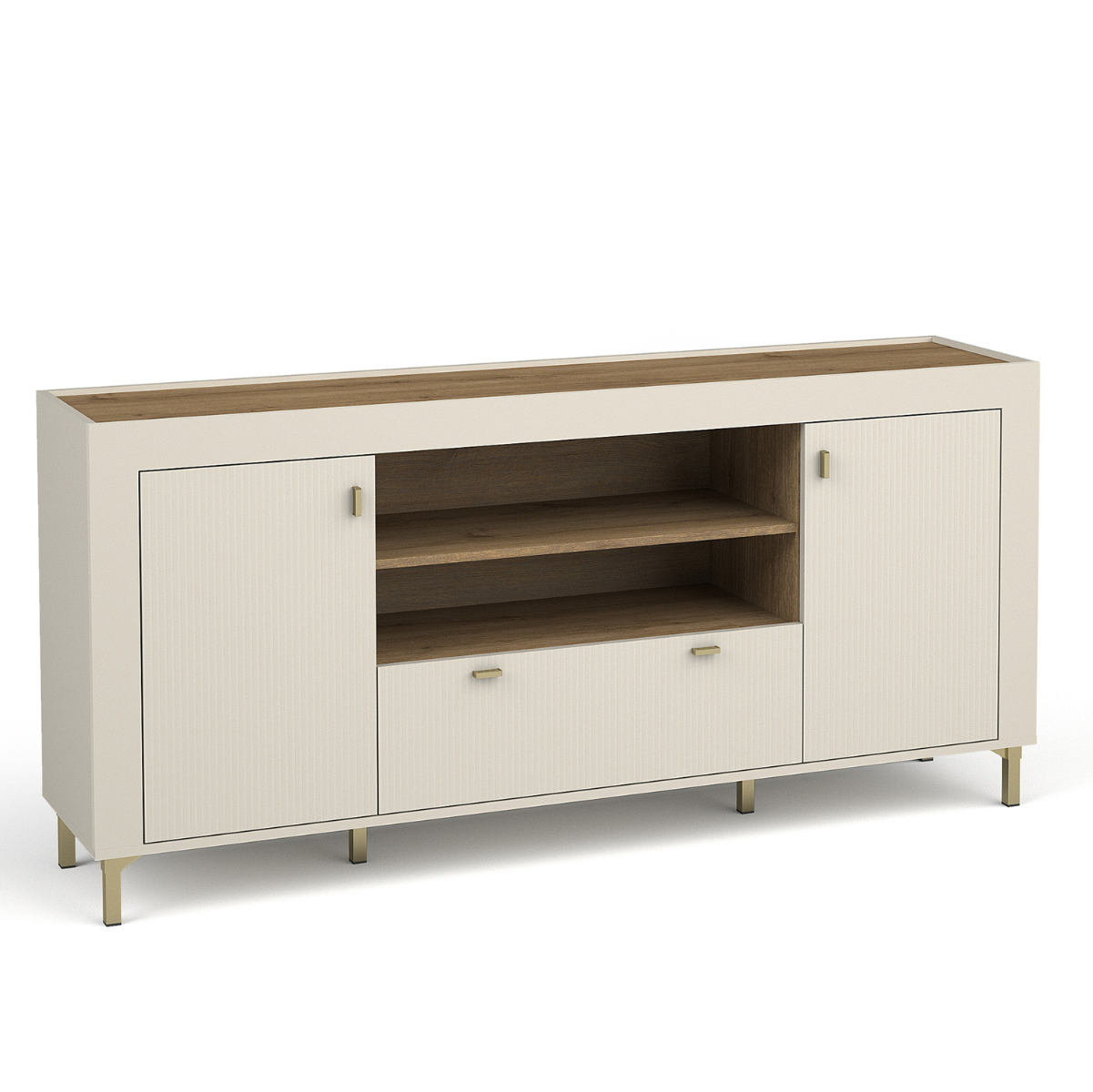 Kumode Lamos 170/77/38 cm bēšs/zelts - N1 Home