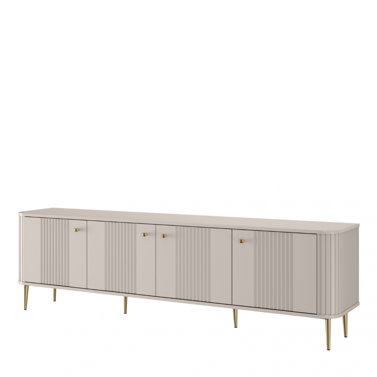 TV skapis Vespa 187/51/38 cm kašmirs/zelts - N1 Home