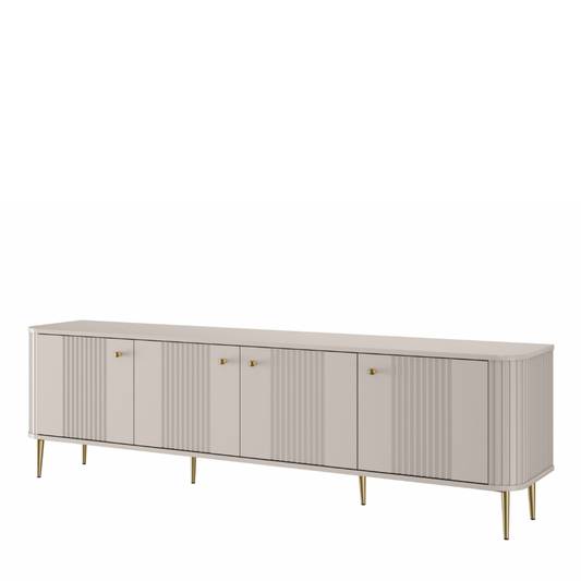 TV skapis Vespa 187/51/38 cm kašmirs/zelts - N1 Home