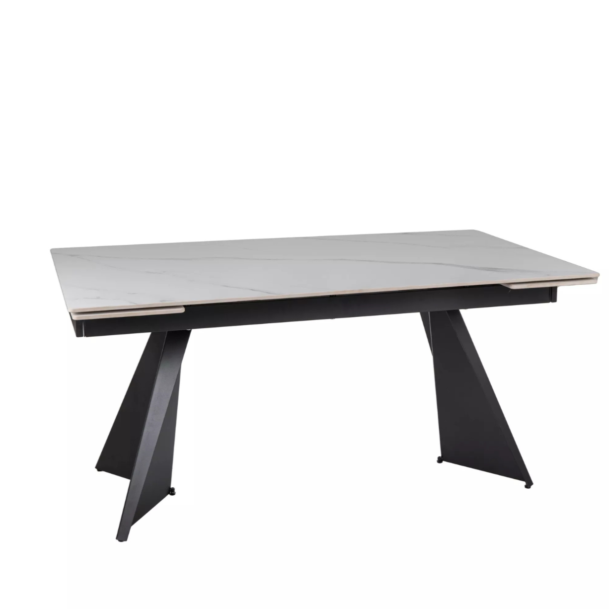 Galds Laco 160-240/75/90 cm balts/melns - N1 Home