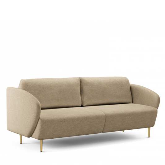 Dīvāns Nao 212/95/98 cm Uni 8005 Sand/zelts kājas - N1 Home