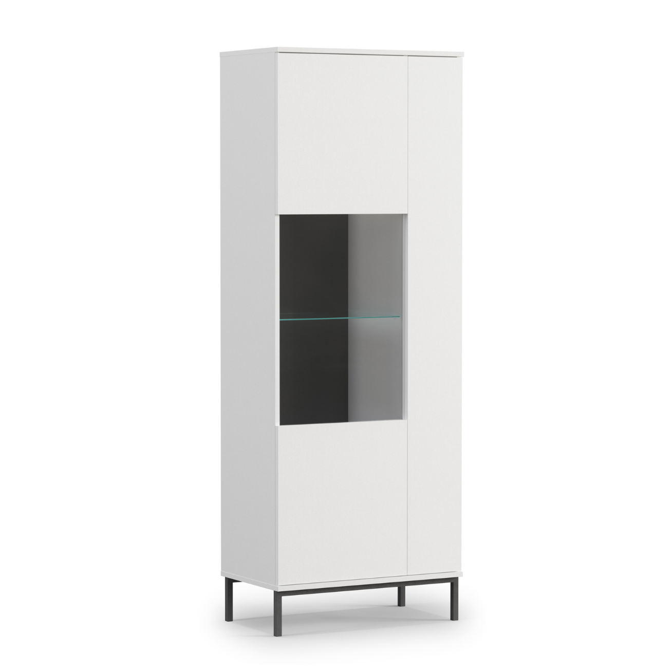 Vitīnas skapis Polka 190/70/41 cm balts