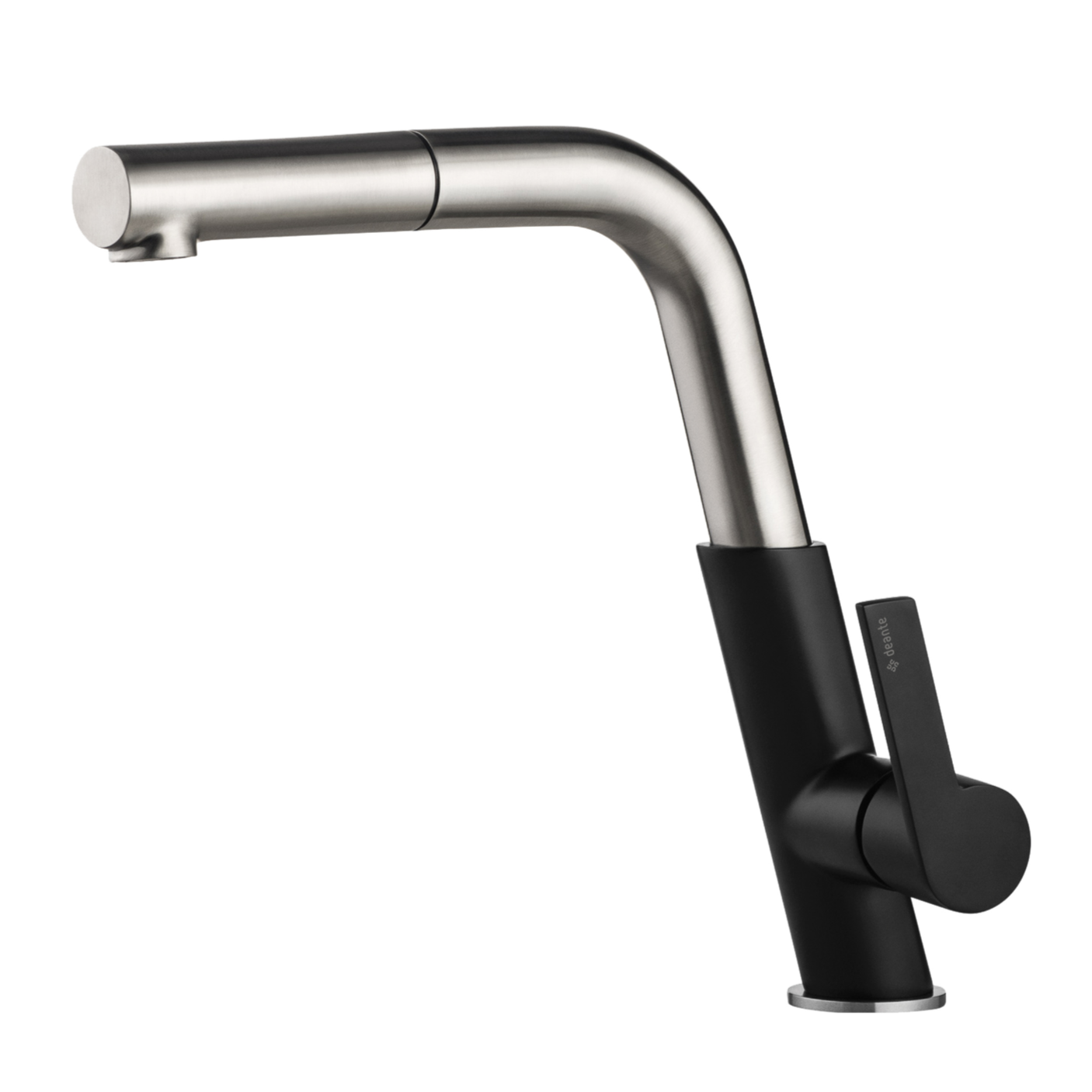 Virtuves jaucējkrāns ar izvelkamu snīpi Silia 253 mm nero/matēts tērauds - N1 Home