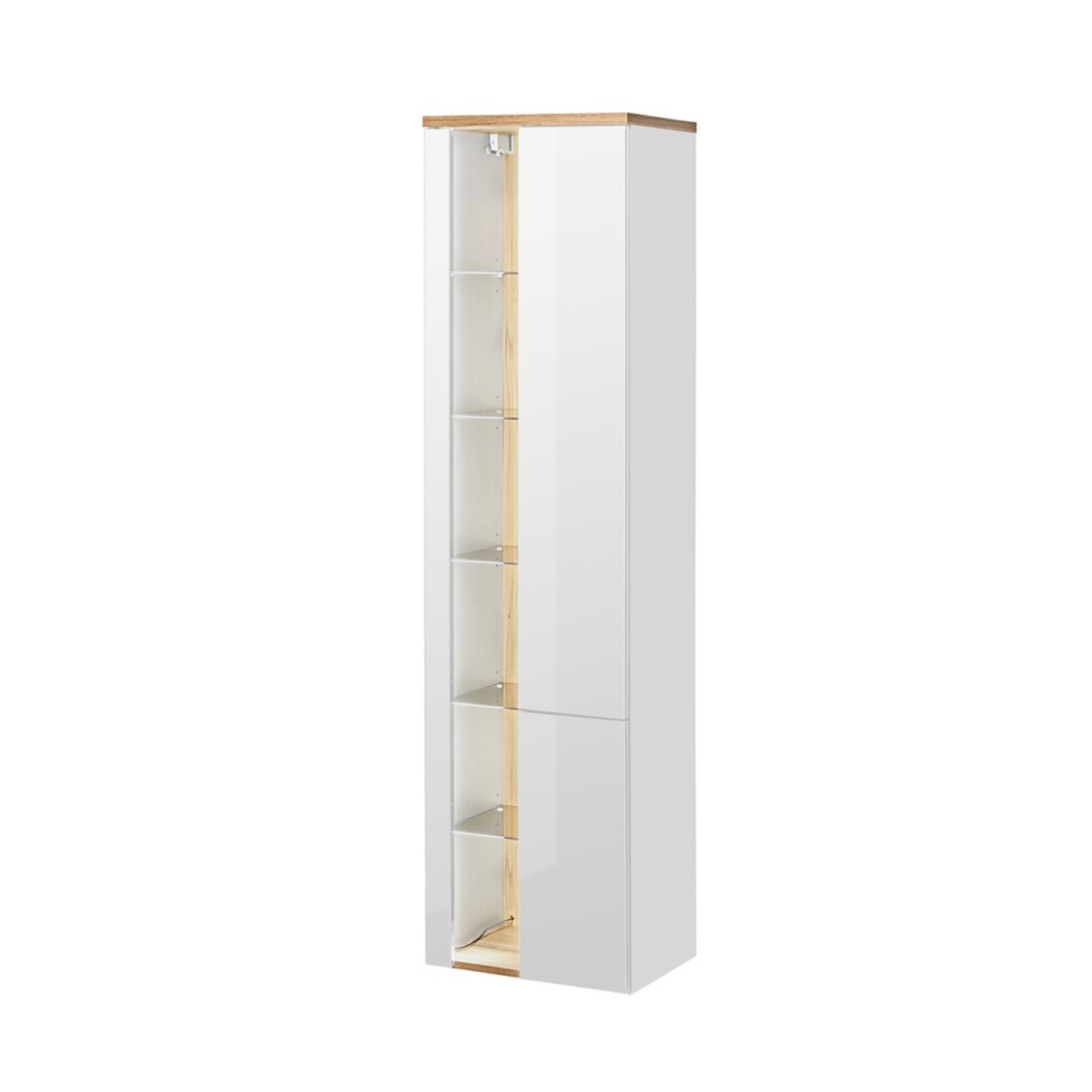 Vannas istabas skapīs Baho 45/170/33 cm balts - N1 Home