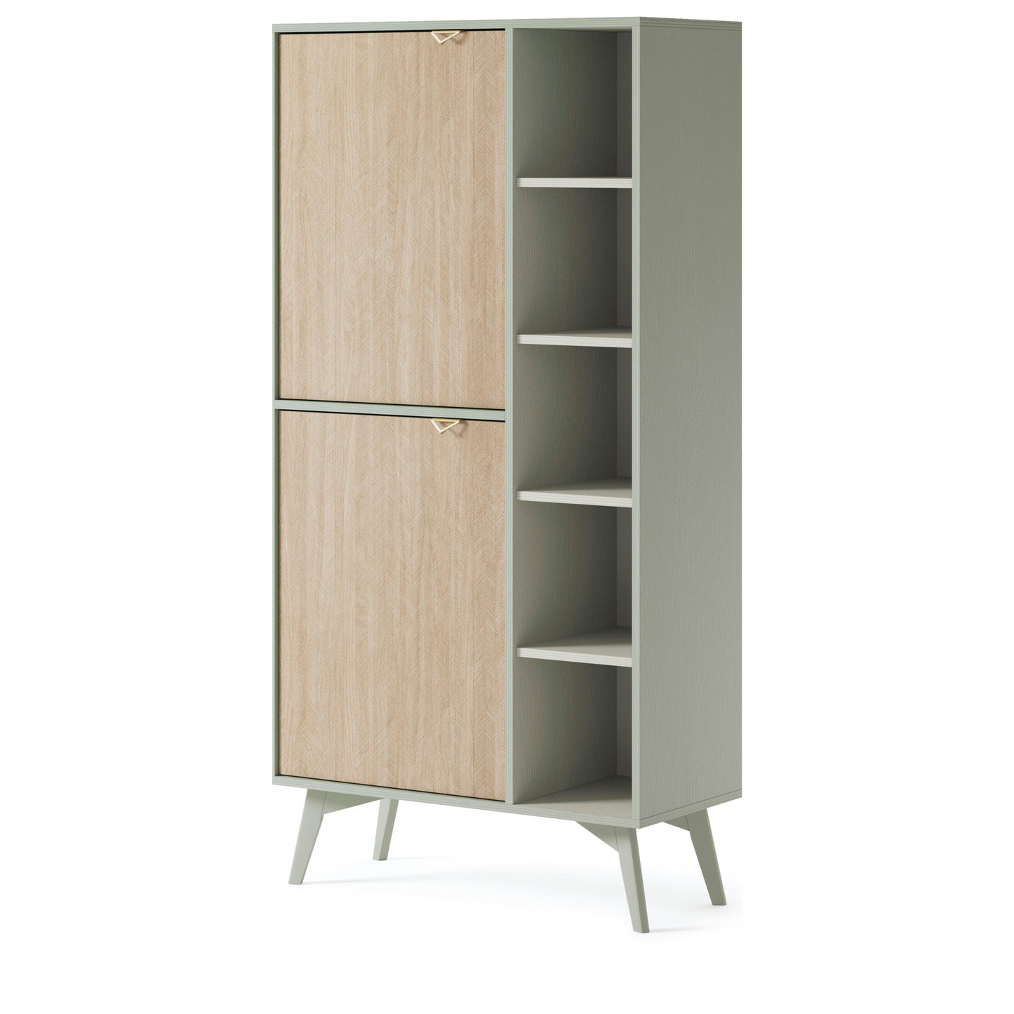 Skapis FIORD 80/160/38 cm eikalipts - N1 Home