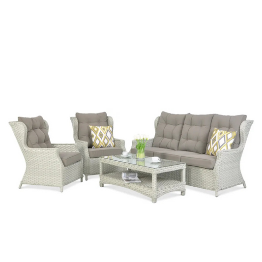 Dārza komplekts Trivo 3 melanžs/balts - N1 Home