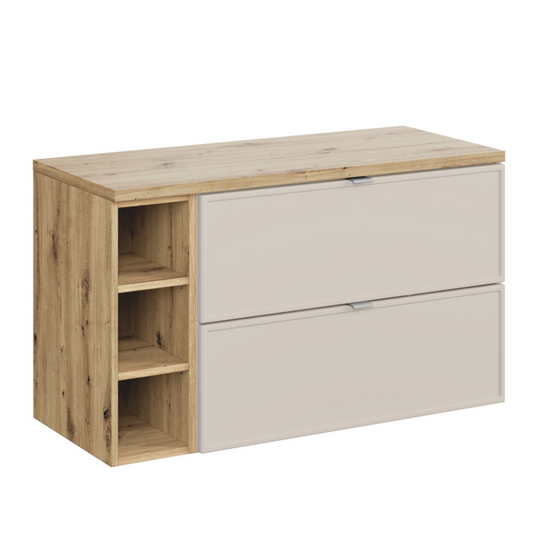 Vannas istabas mēbeļu komplekts Bell A kašmirs/ozols - N1 Home